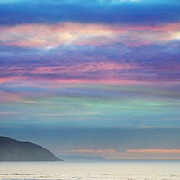 Buy canvas prints of Sunset On Woolacombe by Alexia Miles