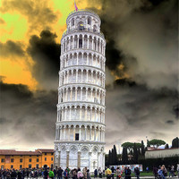 Buy canvas prints of Leaning Tower by les tobin