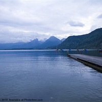 Buy canvas prints of Lake Wolfgang Austria by les tobin