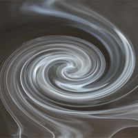 Buy canvas prints of Smoke twirl by les tobin