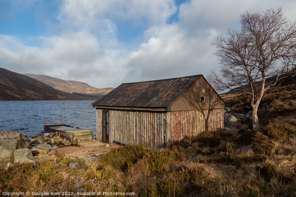 The Boathouse, Loch Muick Picture Board by Douglas Kerr