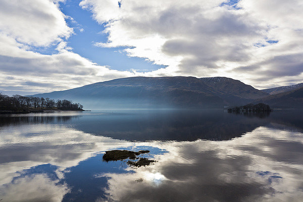Reflections on Loch Lomond Picture Board by Douglas Kerr