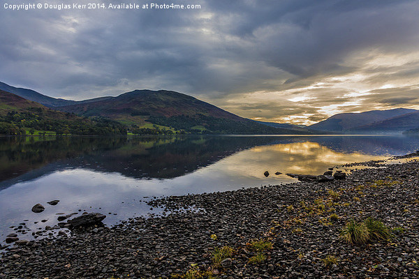  Sunset on Loch Earn Picture Board by Douglas Kerr