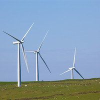 Buy canvas prints of Hadyard wind farm, near Girvan, Ayrshire by Douglas Kerr