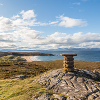 Buy canvas prints of Viewpoint over Red Point, towards Skye by Douglas Kerr