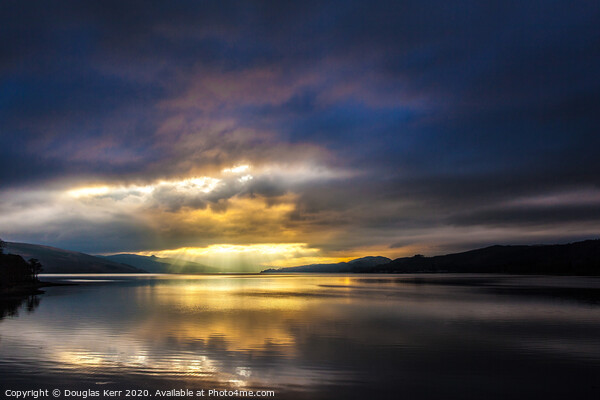 Sunset on Loch Fyne Picture Board by Douglas Kerr