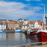Buy canvas prints of Pittenweem harbour fishing boats by Douglas Kerr