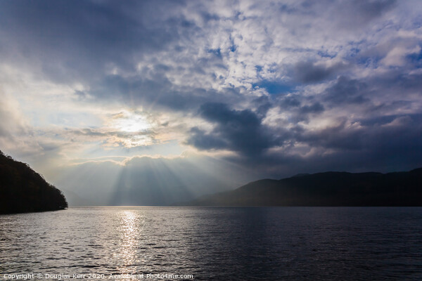 Sunset on Loch Lomond Picture Board by Douglas Kerr