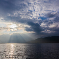 Buy canvas prints of Sunset on Loch Lomond by Douglas Kerr