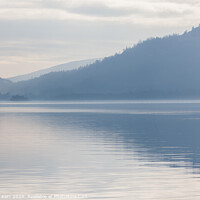 Buy canvas prints of Misty reflections on Loch Lomond by Douglas Kerr