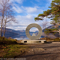 Buy canvas prints of Loch Lomond National Park Memorial Sculpture by Douglas Kerr