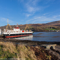 Buy canvas prints of Loch Dunvegan ferry, Rhubodach Colintraive, Isle of Bute. by Douglas Kerr