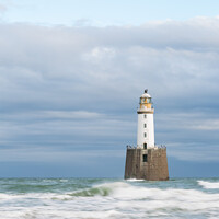 Buy canvas prints of Rattray Head Lighthouse, right, Peterhead by Douglas Kerr