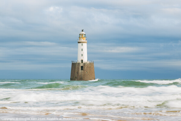 Rattray Head Lighthouse, centred Picture Board by Douglas Kerr