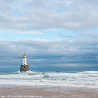 Buy canvas prints of Rattray Head Lighthouse, Peterhead, wide view. by Douglas Kerr