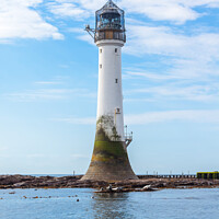 Buy canvas prints of Bell Rock lighthouse, North Sea, Arbroath. by Douglas Kerr