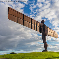 Buy canvas prints of Angel of the North, rear view, Gateshead by Douglas Kerr