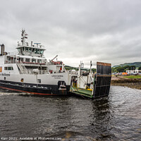 Buy canvas prints of Loch Shira car ferry arriving in Largs by Douglas Kerr