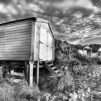 Buy canvas prints of Hunstanton beach-hut by Mike Sherman Photog