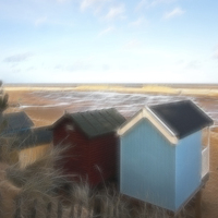 Buy canvas prints of Wells-Next-The-Sea Beach Huts by Mike Sherman Photog