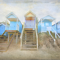 Buy canvas prints of  Wells-Next-The-Sea Beach Huts by Mike Sherman Photog