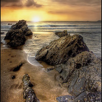 Buy canvas prints of Sunset in Cornwall by Mike Sherman Photog