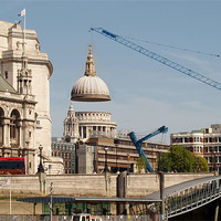 Buy canvas prints of Taking the lid off St Pauls by Terry Senior