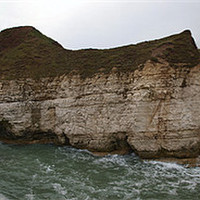 Buy canvas prints of Cliffs at Thornwick Bay, East Coast, UK. by Terry Senior