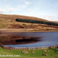 Buy canvas prints of Panorama Woodhead Reservoir, Derbyshire Peak Distr by Terry Senior