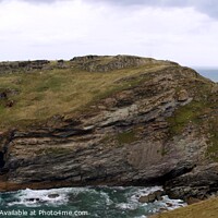 Buy canvas prints of Tintagel, North Cornwall by Terry Senior