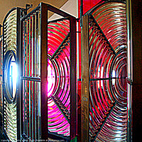 Buy canvas prints of The Fresnel lens is used particularly in lighthouses. by Terry Senior