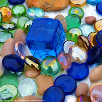 Buy canvas prints of Coloured Glass Shapes by Terry Senior