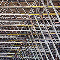Buy canvas prints of Scafold patterns like scaffolding in your mind.  by Terry Senior