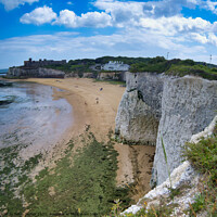 Buy canvas prints of Chalk Cliffs of Joss Bay, Broadstairs, Kent by Terry Senior
