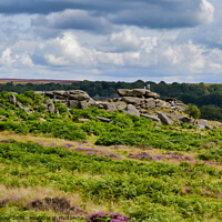 Buy canvas prints of Rocky outcrop in the Derbyshire Peak District by Terry Senior