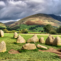 Buy canvas prints of Castlerigg Stone Circle in The Lake District, Cumb by Terry Senior