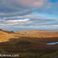 Buy canvas prints of Panorama of Quiraing at the northern end of the Trotternish Ridge on the Isle of Skye. by Terry Senior