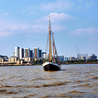 Buy canvas prints of Tecla at the Tall Ships Regatta – Greenwich Pennisula by Terry Senior