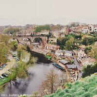 Buy canvas prints of Knaresborough Viaduct North Yorkshire town of Knar by Terry Senior