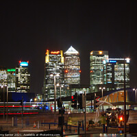 Buy canvas prints of Isle of Dogs taken from North Greenwich the O2 Millenium Dome by Terry Senior