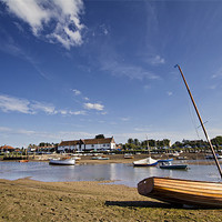Buy canvas prints of Low tide in Burham Overy Staithe by Paul Macro