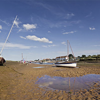 Buy canvas prints of Low Tide in Burnham Overy Staithe by Paul Macro