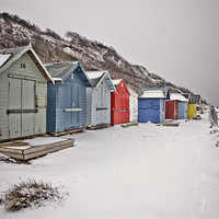 Buy canvas prints of Overstrand in the Snow by Paul Macro