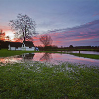 Buy canvas prints of Coltishall Flood Reflections by Paul Macro