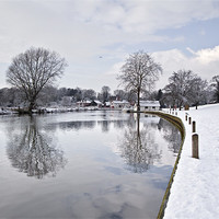 Buy canvas prints of Winter reflections in Coltishall by Paul Macro