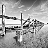 Buy canvas prints of Happisburgh Defensive Reflections by Paul Macro