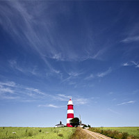 Buy canvas prints of Happisburgh Lighthouse Into the Sky by Paul Macro