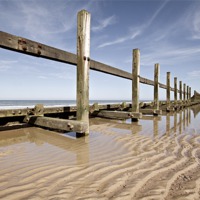 Buy canvas prints of Happisburgh Reflections by Paul Macro
