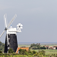 Buy canvas prints of Tower Windmill Burnham Overy by Paul Macro