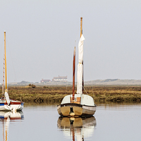 Buy canvas prints of Reflections at Brancaster Staithe by Paul Macro